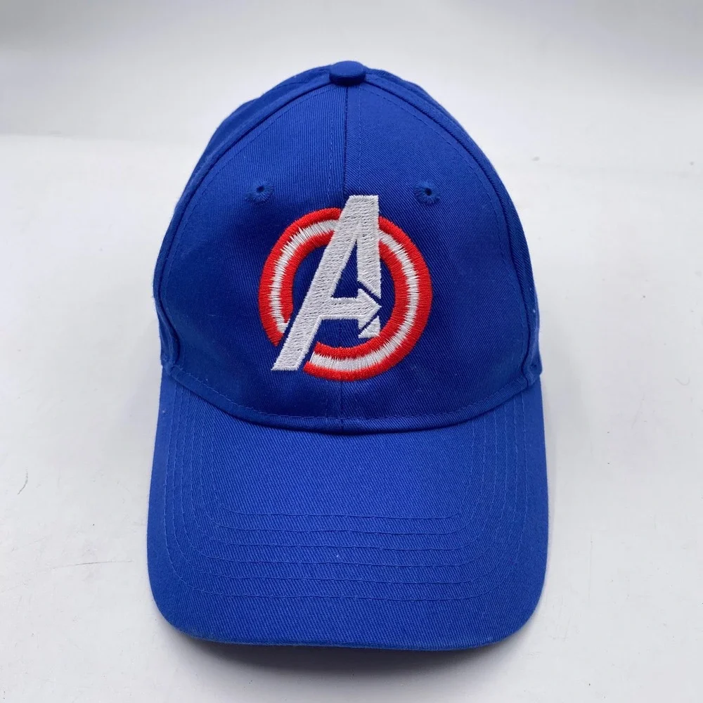 AVENGERS Port & Company Marvel Avengers Baseball Hat Youth Blue Cotton‎ Logo Cap